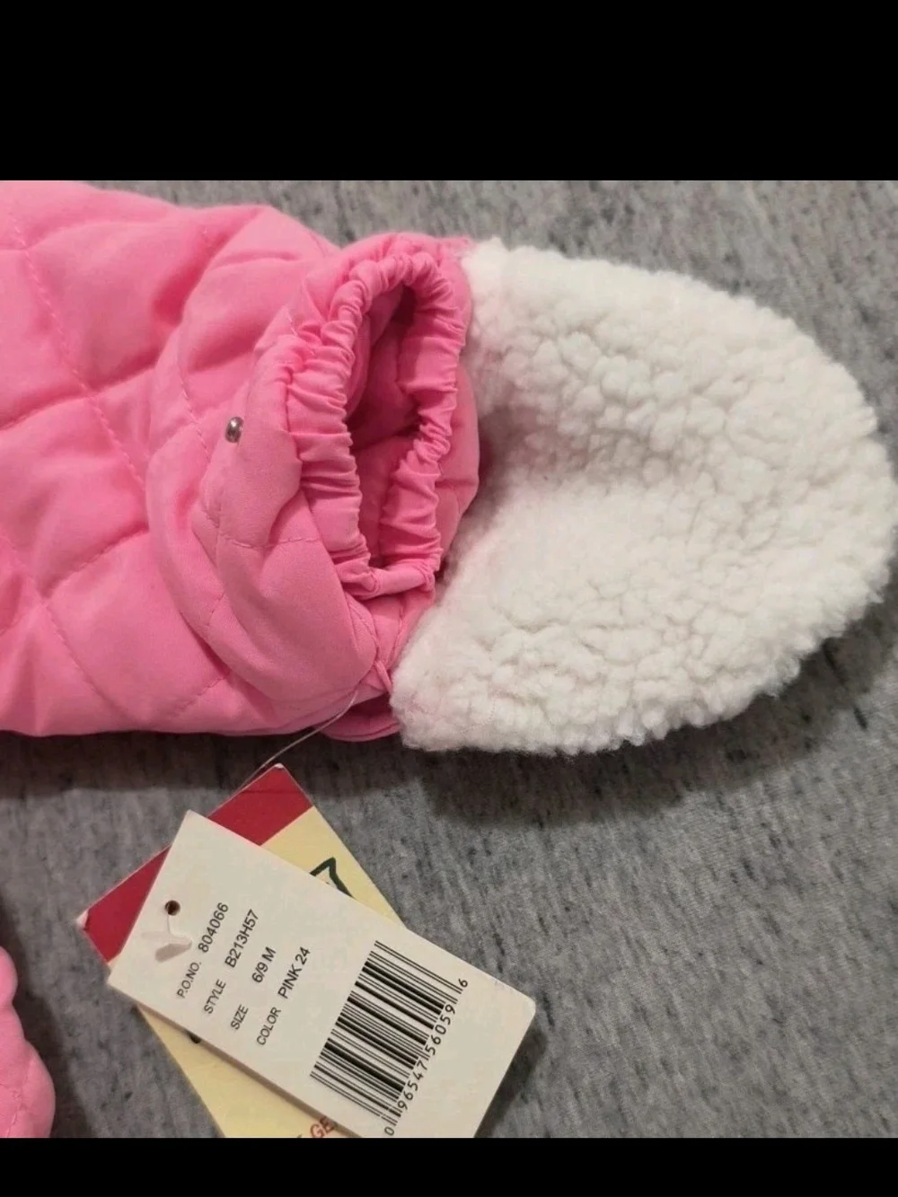 OshKosh B'gosh Pink Quilted Hooded Footed One-Piece